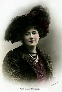Lily Hanbury 1874-1908, engelsk skuespillerinne, tidlig på 1900-tallet. av Reinhold Thiele