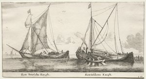 Skip fra Amsterdam: En frisisk bilander. En Gelderland Bilander.