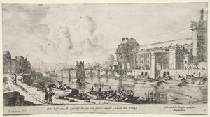 Utsikt over Paris: Utsikt over Louvre og Tuileriene.