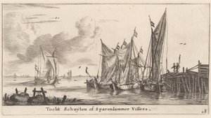 "Tocht Schuiten" eller Spaarndam fiskebåter av Reinier Nooms, called Zeeman