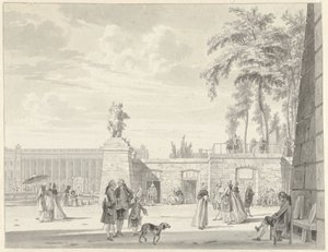 Tuileriehagen i Paris av Reinier Vinkeles (I)