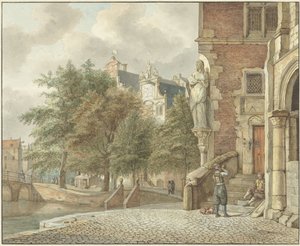 Utsikt over en bykanal