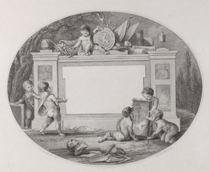 Handelskort, 1800-tallet. av Reinier Vinkeles