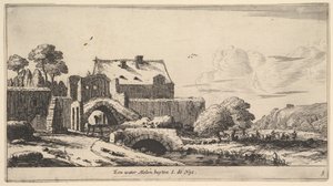 En vannmølle nær St. Denis, 1600-tallet. av Reinier Zeeman