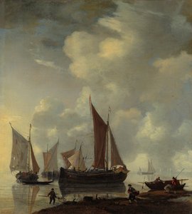 Kystscene, midten av 1600-tallet. av Reinier Zeeman