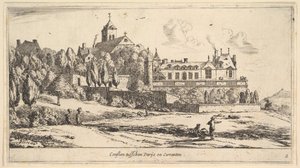 Utsikt over Conflans, 1600-tallet. av Reinier Zeeman