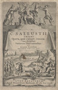 En keiser og rettferdighet på triumfvogn Tittelside for: A. Thysius jr., Opera, quæ extant, omnia, 1649 av Reinier van Persijn