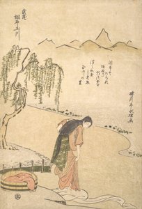 Chofu Tamagawa, Musashi-provinsen, ikke sant? 1791. , mygg. 1791. av Chōkyōsai Eiri
