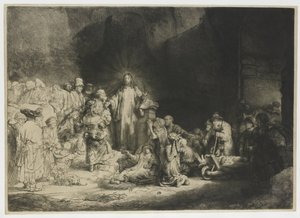 (The Hundred Guilder Print av Rembrandt van Rijn