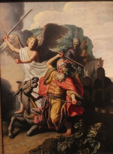 Fransk: L#39;Ànesse du prophète Bileam Bileam og assen av Rembrandt