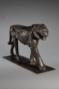Great Royal Tiger; Grand Tigre Royal, ca. 1913 (bronse med mørkebrun patina)