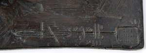 Stor giraff med senket hode, modellert 1909-10, støpt før 1913 (bronse) (se også 3084918-43) av Rembrandt Bugatti