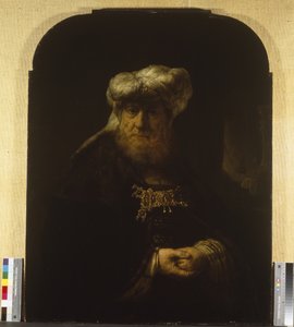 En mann i orientalsk drakt, ca 1639 (olje på trepanel) av Rembrandt Harmensz. van Rijn