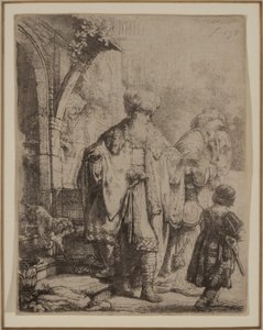 Abraham kaster Hagar og Ismael ut av Rembrandt van Rijn