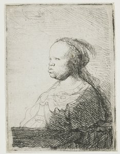 Afrikansk kvinne, 1628-32 av Rembrandt van Rijn