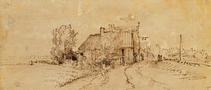Et vertshus ved en veikant, av Rembrandt van Rijn