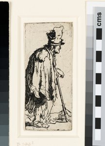 Tigger med en forkrøplet hånd, ca. 1629 (etsing) av Rembrandt van Rijn