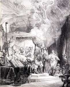 Jomfruens død (penn og blekk på papir) av Rembrandt Harmensz. van Rijn