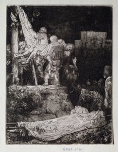Tegningsavsetning av Rembrandt Harmenszoon van Rijn (1606-1669) Firenze, Uffizi (kontorer), Gabinetto Disegni og Stampe av Rembrandt van Rijn