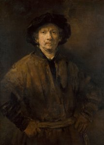 "Large Self-Portrait" (Large Self-Portrait) Maleri av Rembrandt van Rhijn (1606-1669) 1652 Art History Museum, Wien av Rembrandt van Rijn
