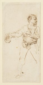 Mann stående, ca. 1634 av Rembrandt van Rijn