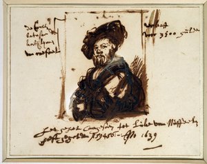 Portrett av Baldassare Castiglione av Rembrandt van Rijn