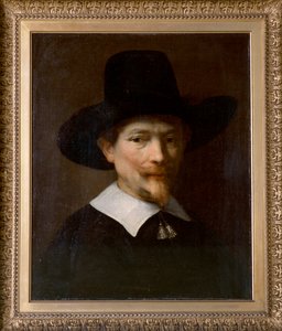 Portrett av en mann (olje på lerret) av Rembrandt Harmensz. van Rijn