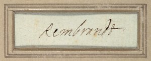 'Rembrandt' (blekk på papir) av Rembrandt Harmensz. van Rijn