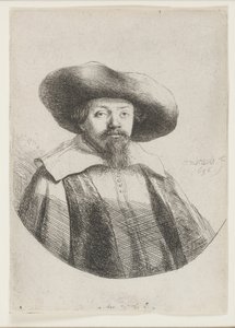 Samuel Manasseh Ben Israel, jødisk forfatter av Rembrandt van Rijn