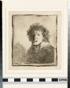 Selvportrett med åpen munn av Rembrandt van Rijn