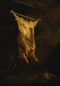 The Carcass of an Ox, slutten av 1630-tallet (olje på panel)