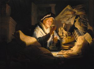 Lignelsen om den rike dåren av Rembrandt Harmensz. van Rijn