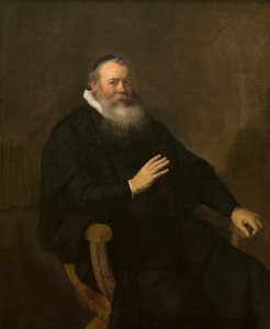 Predikanten Eleazar Swalmius av Rembrandt Harmensz. van Rijn