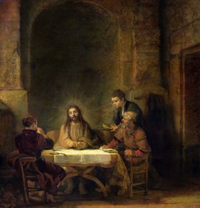 Nattverden i Emmaus av Rembrandt van Rijn