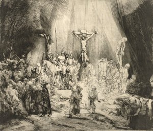De tre korsene av Rembrandt van Rijn