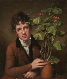 Rubens Peale med en geranium av Rembrandt Peale