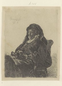 Rembrandts mor som enke med svarte hansker Recueil de quatre-vingt-cinq estampes originales (serietittel)