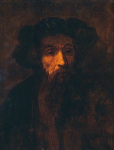 En skjeggete mann med lue, 1657, 1903 av Rembrandt van Rijn