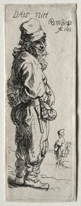 En bonde som svarer: "det er ingenting" av Rembrandt van Rijn