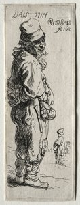 En bonde som svarer: det er ingenting, sannsynligvis 1634. av Rembrandt van Rijn