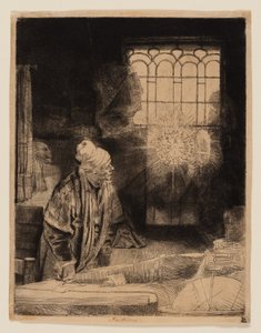 En lærd i hans studier (Faust) av Rembrandt van Rijn