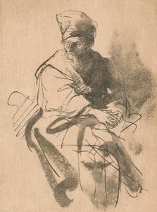 En studie, 1600-tallet, 1906 av Rembrandt van Rijn