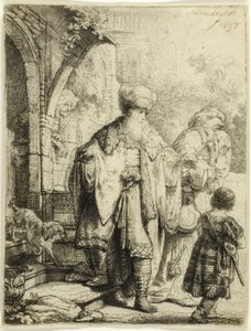 Abraham driver ut Hagar og Ismael av Rembrandt van Rijn