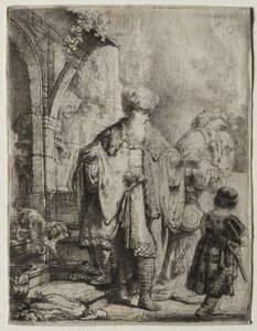 Abraham kaster ut Hagar og Ismael, 1637. av Rembrandt van Rijn