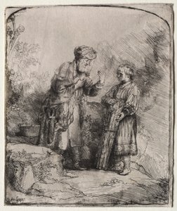 Abraham og Isak av Rembrandt van Rijn