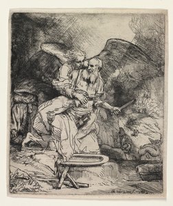 Abrahams offer av Rembrandt van Rijn