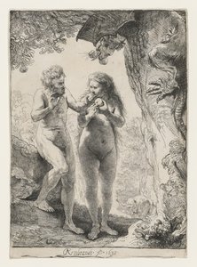 Adam og Eva, 1638 av Rembrandt van Rijn
