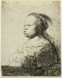 En afrikansk kvinne av Rembrandt van Rijn