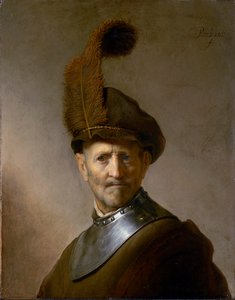En gammel mann i militærdrakt (tidligere kalt Portrett av Rembrandts far), ca. 1630