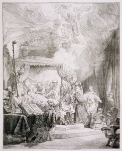 B.99.II Jomfruens død, ca. 1639 (radering) av Rembrandt van Rijn